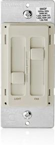 img 3 attached to 🔌 Leviton 66DF-10T SureSlide Dual Quiet Control for 150W LED, 300W Incandescent/Halogen, 1.5 Amp Fan, 120V, in Light Almond Shade