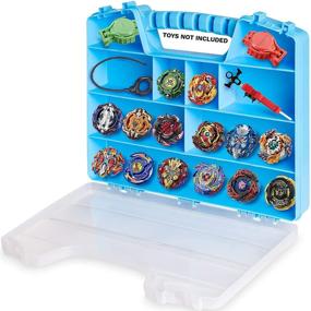img 4 attached to 🌀 ASH BRAND Battle Spinners Toy Organizer - Super Durable Carrying Case with Blade Storage Box (Hurricane)