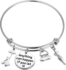 img 4 attached to AKTAP Mary Poppins Bracelet – Embrace 🧚 the Magic with this Inspiring Disney Charm Bracelet