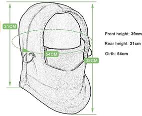 img 1 attached to Теплая и ветрозащитная детская зимняя шапка Leories: регулируемая лыжная шапка с толстым накидкой для лица.