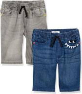 🩳 stretch x small boys' clothing 2 pack shorts by spotted zebra logo