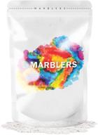 🎨 marblers mica powder colorant 3oz (85g) [cream white] - premium pearlescent pigment for resin, dye, nail polish, soap, bath bombs, and cosmetics - non-toxic, pure mica powder - enhance your creations! logo