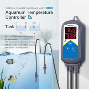 img 2 attached to 🌡️ Inkbird WiFi Temperature Controller ITC-306A, Wi-Fi Aquarium Thermostat for Heater Control - 120V~1200W, Two Probe System for Aquariums, Reptile Breeding, and Hatching