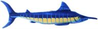 jumbo blue marlin plush pillow toy - giant stuffed animal fish (39.3 inch) logo