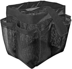 img 1 attached to Mesh Shower Caddy with 8 Storage Pockets - Quick-Dry Hanging Tote Bag for Toiletries, Bath Organizer, Makeup, and Gym Travel - Convenient Handle - Bathroom Washing Bag Case