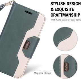img 2 attached to 📱 ProCase iPhone 11 Wallet Case for Women: Dark Green Flip Folio with Card Holder and Stand – Stylish & Protective Cover for iPhone 11 6.1" 2019 Release