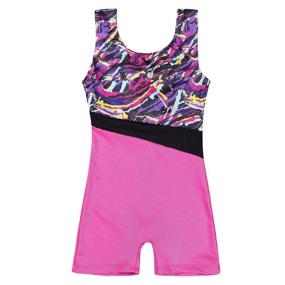 img 4 attached to 🤸 Stylish Gymnastic Leotards for Girls: Dance Unitards with Beautiful Patterns