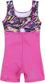 img 2 attached to 🤸 Stylish Gymnastic Leotards for Girls: Dance Unitards with Beautiful Patterns