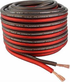 img 1 attached to 🔊 Bullz Audio BPES10.25 Speaker Wire Cable Spool - 25' True 10 Gauge AWG for Car & Home Audio (Clear Red) - High Quality Sound Transmission