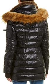 img 2 attached to S13 Women's Chelsea Mid Length Down Puffer: Stay Warm in Style with Faux Fur Trimmed Hood