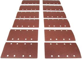 img 3 attached to 🔸 WEN 6313SP Hook-and-Loop Sandpaper (12 Pack): Assorted Grits for 1/3 Sheet Sander - Best Deals!