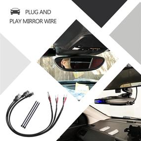 img 1 attached to 🔌 Enhanced Power Accessory Set: Xislet 15" Radar Detector Hardwire Power Cord Mirror Wire Plug Tap - Compatible with Escort, Valentine One, Uniden, and Beltronics - Includes Inline Fuse Mount RJ11 - Set of 3