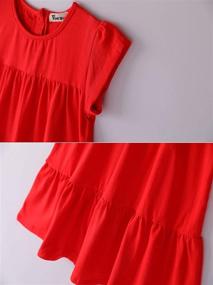 img 1 attached to Youwon Tiered Toddler Girls' Sleeve Coverup Dress Clothing