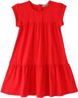 youwon tiered toddler girls' sleeve coverup dress clothing logo