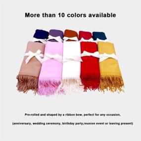 img 3 attached to Pashmina Evening Dresses Pre Rolled 10Colors Women's Accessories
