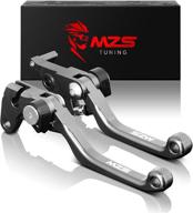 🏍️ mzs clutch brake levers pivot adjustment cnc gray for cr80r cr85r 1998-2007, cr125r cr250r 1992-2003, crf125f 2014-2018, crf150r 2007-2018, crf450r 02-03, cr500r 92-01, xr650r 00-06 logo