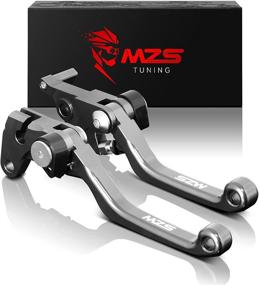 img 4 attached to 🏍️ MZS Clutch Brake Levers Pivot Adjustment CNC Gray for CR80R CR85R 1998-2007, CR125R CR250R 1992-2003, CRF125F 2014-2018, CRF150R 2007-2018, CRF450R 02-03, CR500R 92-01, XR650R 00-06