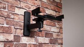 img 1 attached to 🔊 Rockville RHSB8 Wall-Mount Swivel Speaker Brackets for Home Theater Bookshelf Speakers, Black