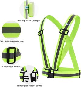 img 2 attached to 🔦 MapleSeeker Reflective Gear Extra Large: High Visibility Vest with LED Light for Active Safety