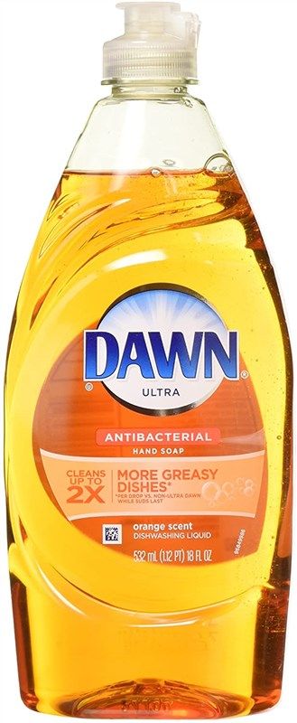 dawn antibacterial orange dishwashing liquid 标志