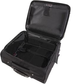 img 2 attached to 👜 Black Pacific Coast Signature Rolling Laptop Business Briefcase - One Size