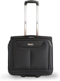 img 4 attached to 👜 Black Pacific Coast Signature Rolling Laptop Business Briefcase - One Size