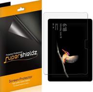 🔆 supershieldz 3 pack microsoft surface go screen protector - high definition clear shield (pet), 0.12mm thickness logo