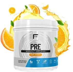 img 1 attached to 🍊 Flow Supplements: Natural Pre-Workout Powder, Fully Dosed for Amplified Workout Performance - Sour Orange, 30 Servings