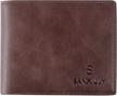 sanxiuly mens genuine leather bifold wallet extra capacity id window rfid blocking leather logo