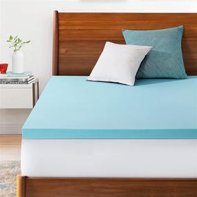 img 4 attached to 🛏️ Enhance Your Sleeping Experience with EASELAND Queen Size Memory Foam Mattress Topper - 2 Inch Gel Infused Bed Foam Topper (Queen, 2 Inches)