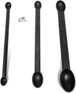 🥄 ultimate magnetic measuring spoons set - extra long reach, black, double ended for precise cooking & baking logo