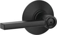 🚪 schlage f40 v lat 622 latitude door lever bed & bath privacy lock, matte black - standard: superior privacy and style in matte black finish логотип