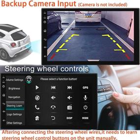 img 1 attached to 🚗 Binize автомобильный стерео-ресивер Double Din на Android 9.1: GPS, сенсорный экран, Bluetooth и HD мультимедиа!