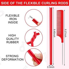 img 3 attached to Flexible Curling Rollers Twist Flex Alligator