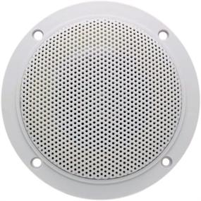 img 2 attached to 🔊 Herdio 4" Waterproof Marine Bluetooth Ceiling Speakers for Bathroom, Kitchen, Home, Outdoor, Camper, Golf Cart, Boat - Flush Mount