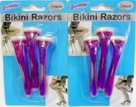bikini razors duo: 6-piece set perfect for a flawless brazilian shave! logo