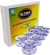 🧵 100 ultima premium sa-156 bobbins for brother, singer, babylock, janome, kenmore & other sewing machines logo