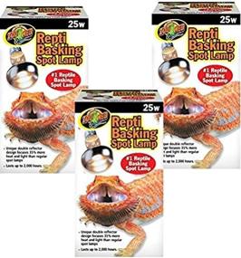 img 2 attached to 3-Pack Zoo Med Reptile Basking Spot Lamp - High-Intensity 25 Watts