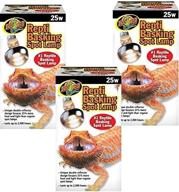 3-pack zoo med reptile basking spot lamp - high-intensity 25 watts logo