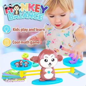 img 3 attached to CozyBomB Monkey Balance Counting Cool Math Games - STEM Toys for 3-5 🐵 Year Olds: A Fun and Educational Kindergarten Math Learning Material for Boys and Girls