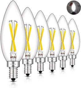 img 4 attached to 💡 2W 4000K Daylight White LED Candelabra Bulb by CRLight