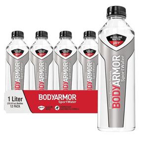 img 4 attached to 💧 Stay Hydrated and Energized with BODYARMOR SportWater Alkaline Water - pH 9+, Electrolytes, Perfect for Active Lifestyles (12-Pack, 1 Liter)