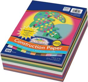 img 4 attached to 📝 SunWorks Construction Paper: 11 Assorted Colors, 9&quot; x 12&quot; | 300 Sheets Available