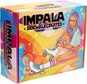 img 1 attached to 🌟 Impala Rollerskates Girls Impala Quad Skate White Size 9 (US Men's 7, Women's 9) M - Big Kid/Adult