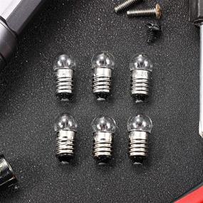 img 1 attached to 💡 20 Pieces E10 Miniature Screw Base Light Bulbs - Replacement E10 Mini Bulbs for Physical Electrical Experiments - Screw Base Indicator Light Incandescent Bulb (6V, 0.5A)