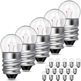 img 4 attached to 💡 20 Pieces E10 Miniature Screw Base Light Bulbs - Replacement E10 Mini Bulbs for Physical Electrical Experiments - Screw Base Indicator Light Incandescent Bulb (6V, 0.5A)