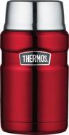 🍲 thermos stainless king food jar - 24oz, cranberry: enhanced vacuum insulation логотип