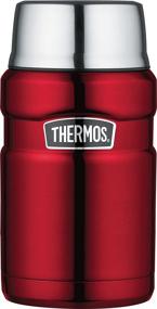 img 4 attached to 🍲 THERMOS Stainless King Food Jar - 24oz, Cranberry: Enhanced Vacuum Insulation