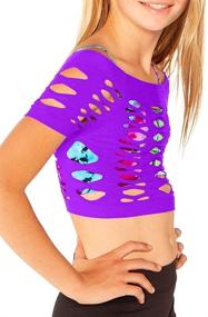 img 3 attached to Malibu Sugar Girls Short Sleeve Girls' Clothing in Tops, Tees & Blouses