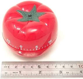 img 3 attached to Yueton Tomato-Shaped Kitchen Craft Mechanical Wind-Up Timer with 60 Minutes Duration and 360-Degree Rotation for Cooking